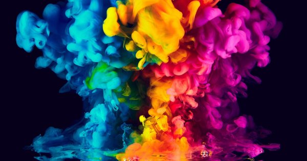 разноцветный дым