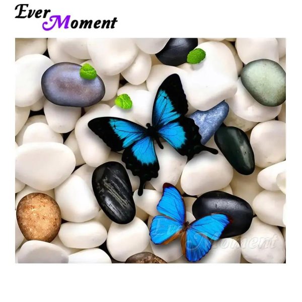 синие бабочки