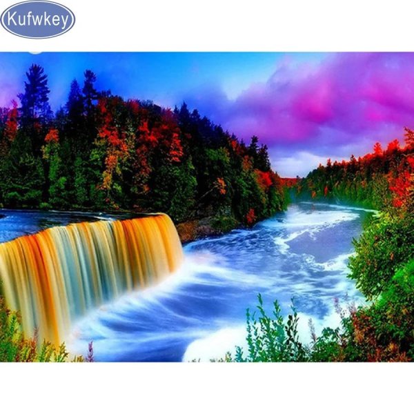 картины водопад