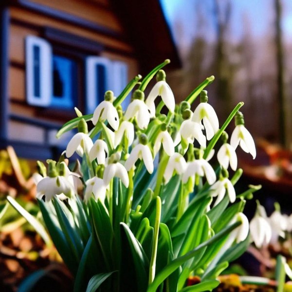 красивые подснежники