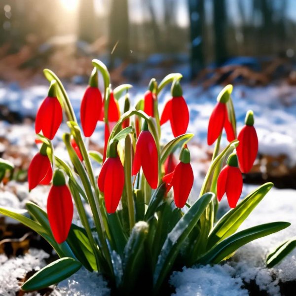 тюльпаны зимой