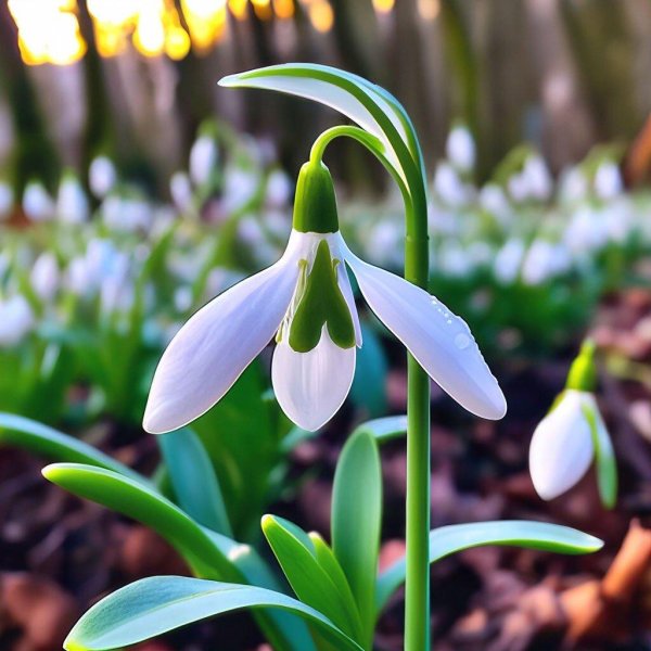 красивые подснежники