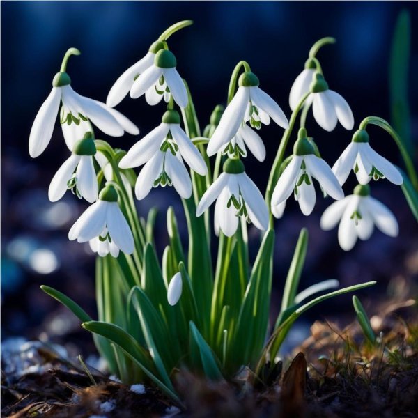 весенние цветы подснежники
