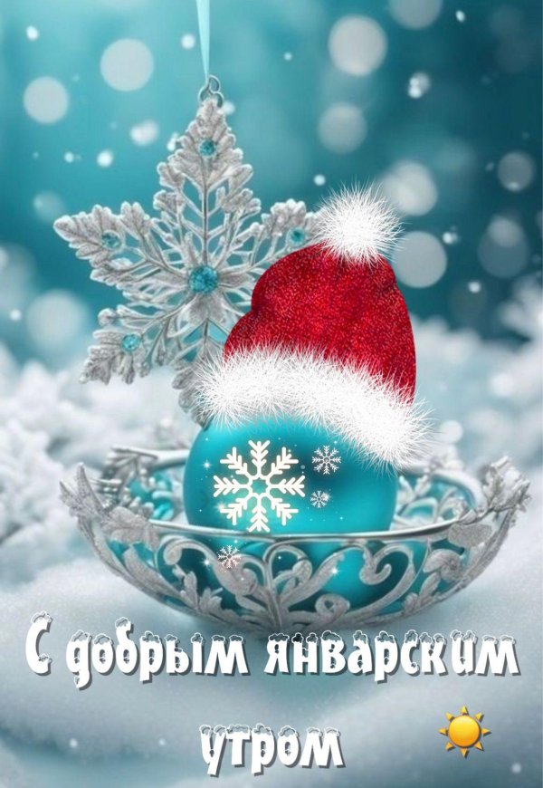 открытки доброе утро зимние милые