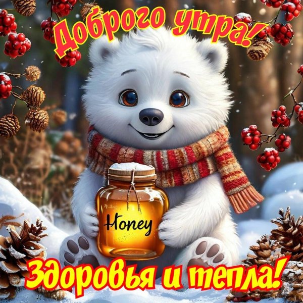 с доброе утро зимнее