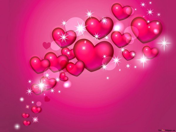 обои с сердечками