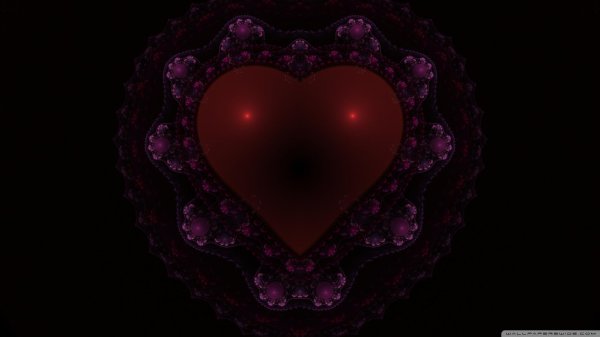 сердечки фиолетовые