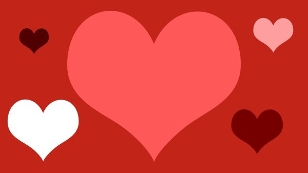 фон сердец