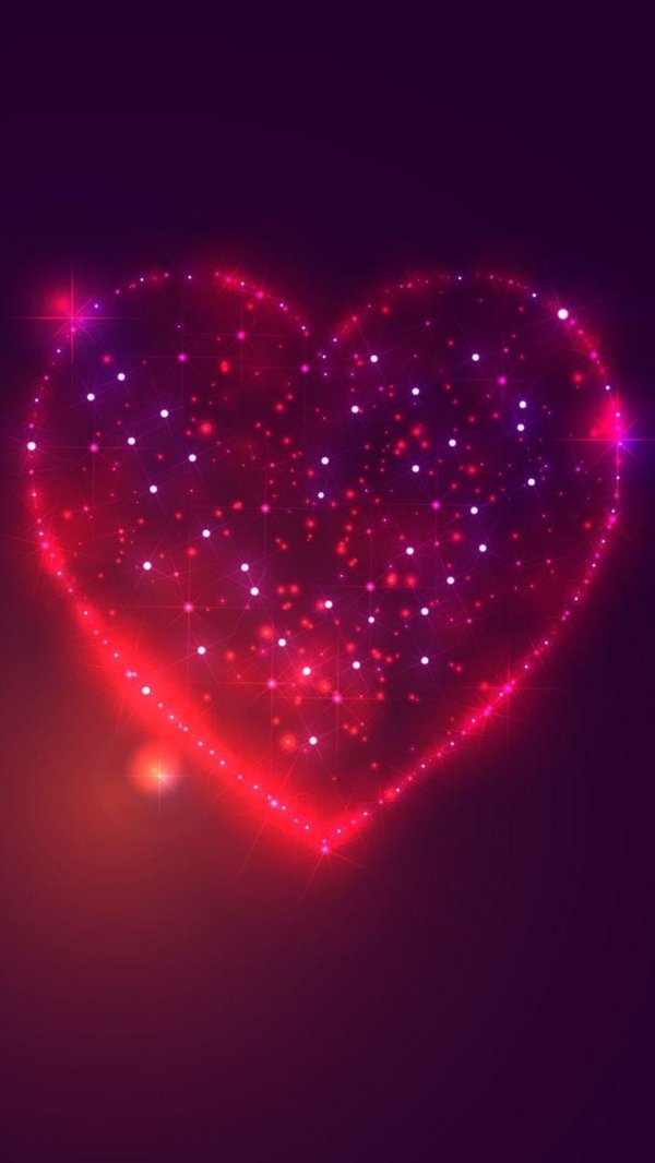 переливающиеся сердечки