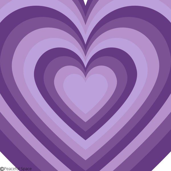 сердечко сиреневое