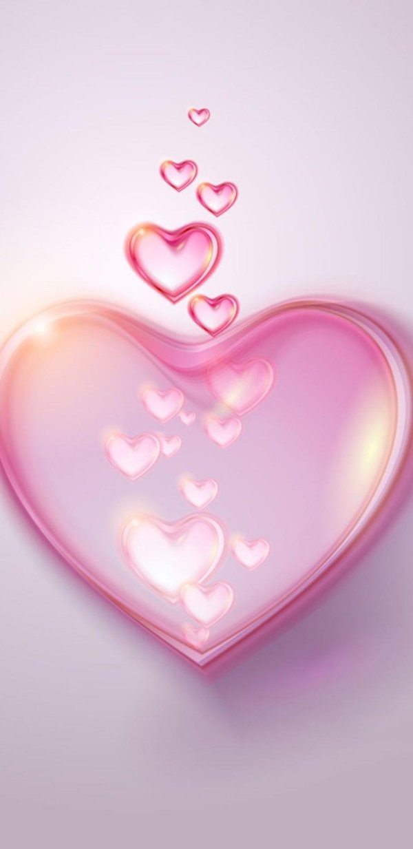 сердечки розовые