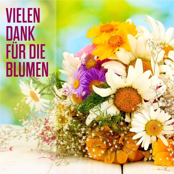 vielen dank für die blumen