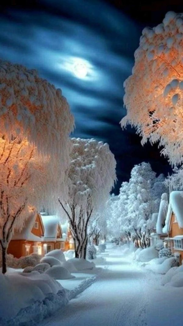 рождественские пейзажи