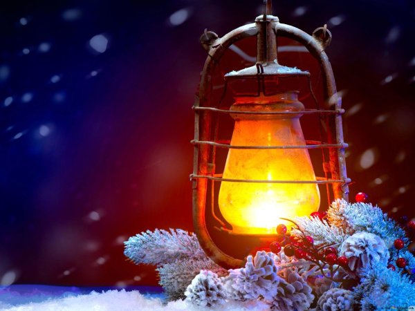 новогодние фонари