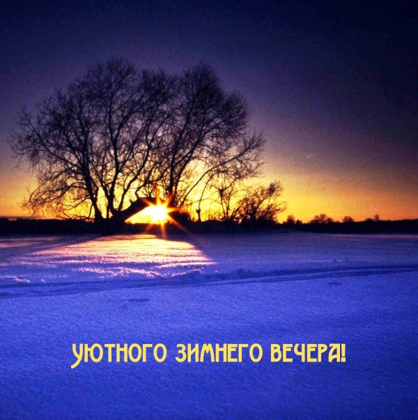 последний зимний вечер