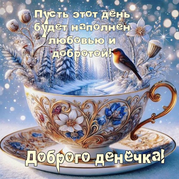 с доброе утро зимнее