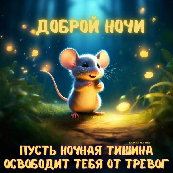 спокойной ночи мышонок