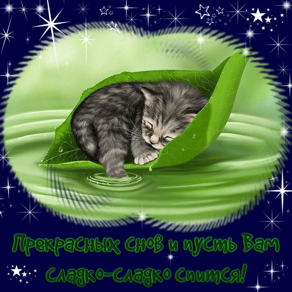 открытка спокойного ночи