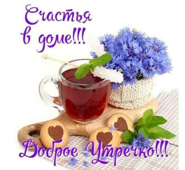 добрые пожелания с васильками