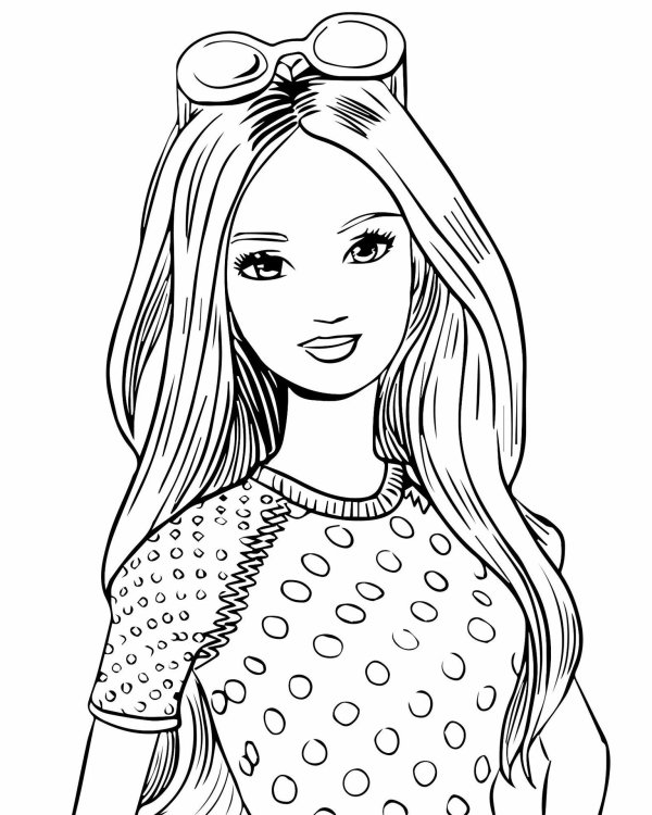 раскраска барби