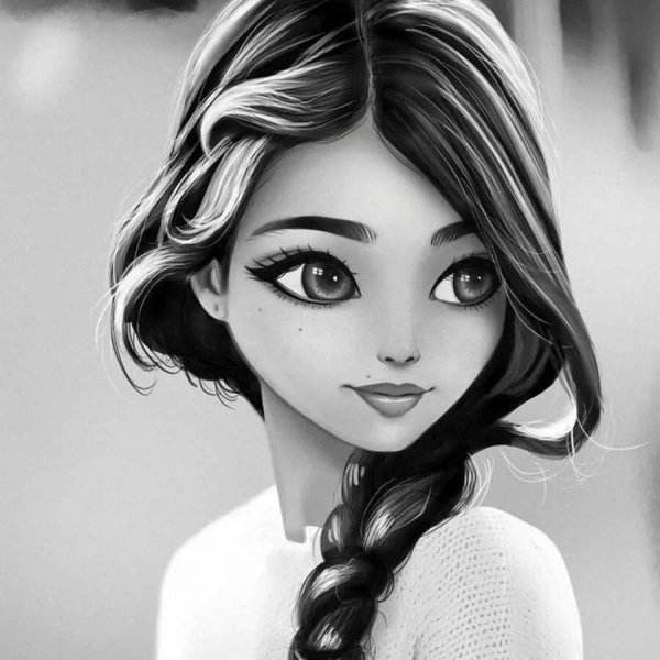 девушки рисунки