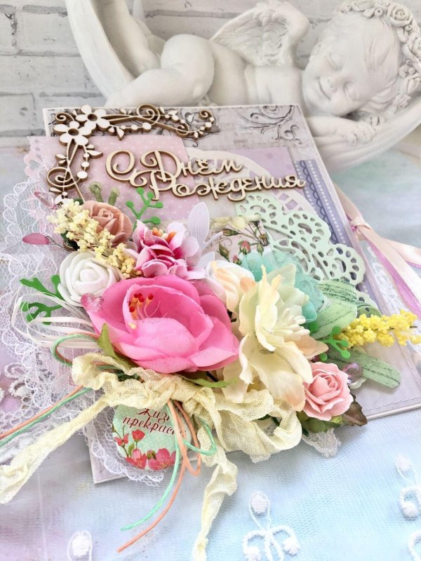 открытки с днём рождения женщине стильные и нежные