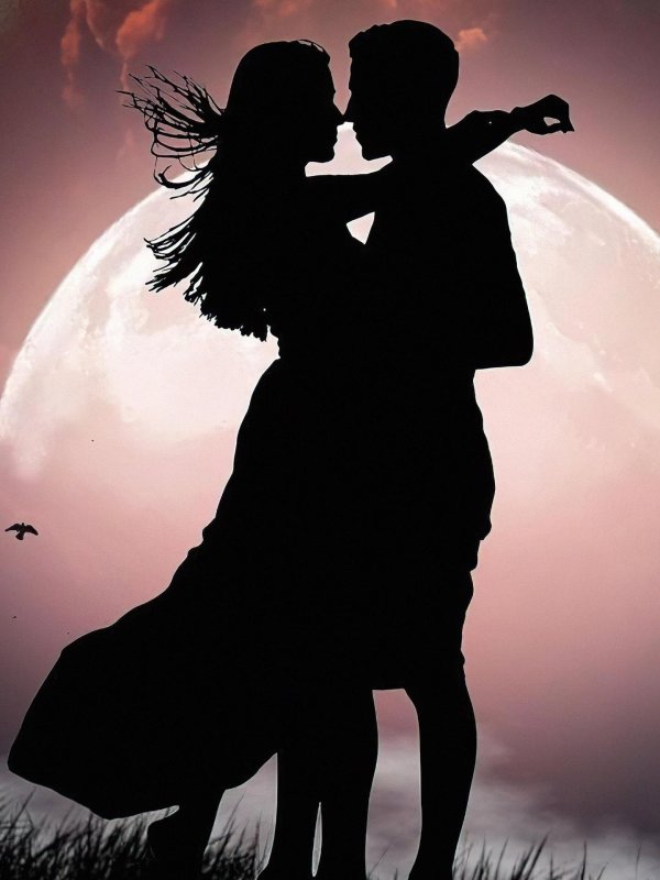 силуэты влюбленных