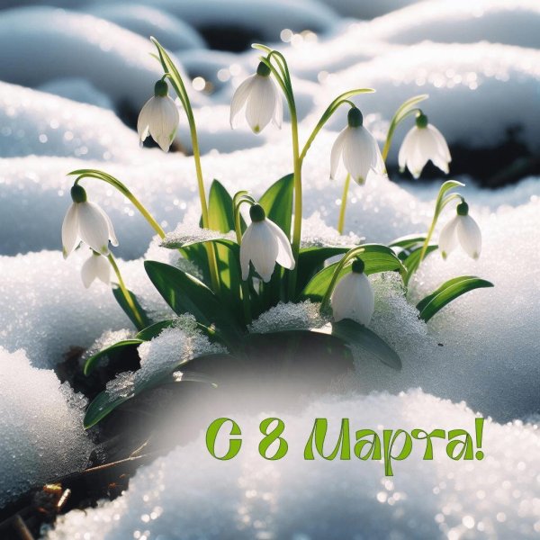 весна подснежник