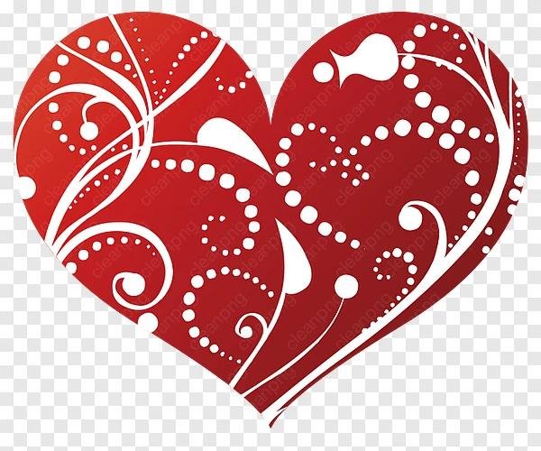 узор сердечки