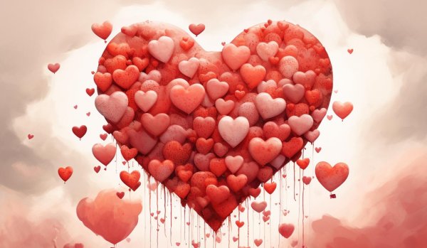 сердечки красивые