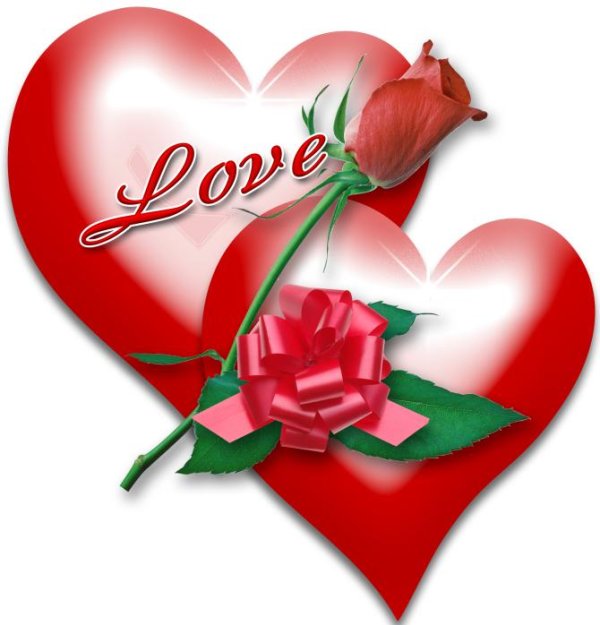 сердце любимой девушке