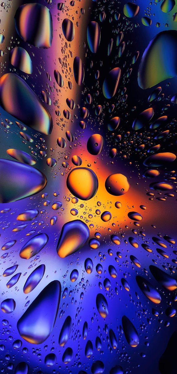 разноцветные капли