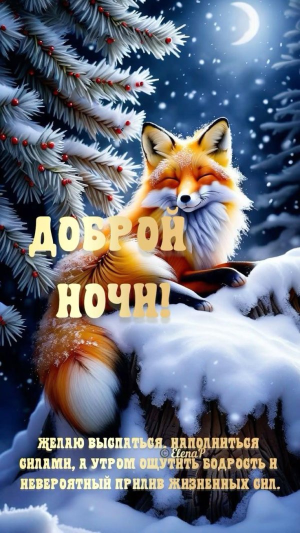 доброй зимней ночи