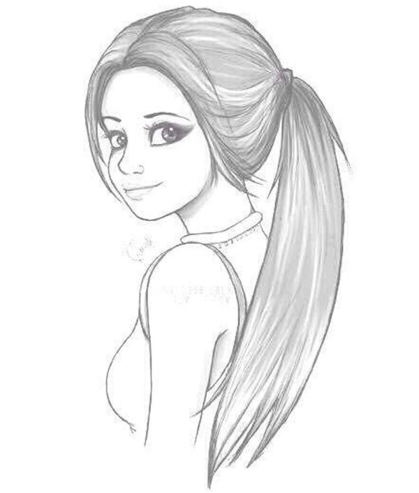 рисунки девушек