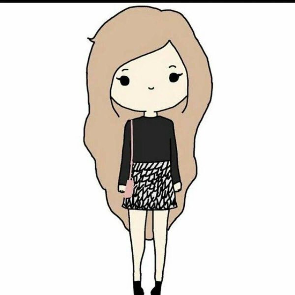 рисунок для срисовки девочка