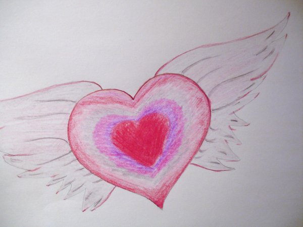 срисовка сердца