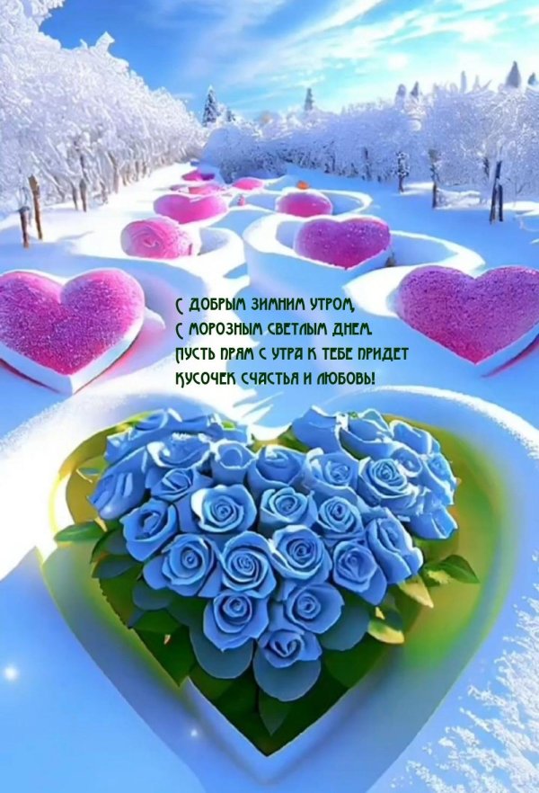 доброго зимнего утра любимая