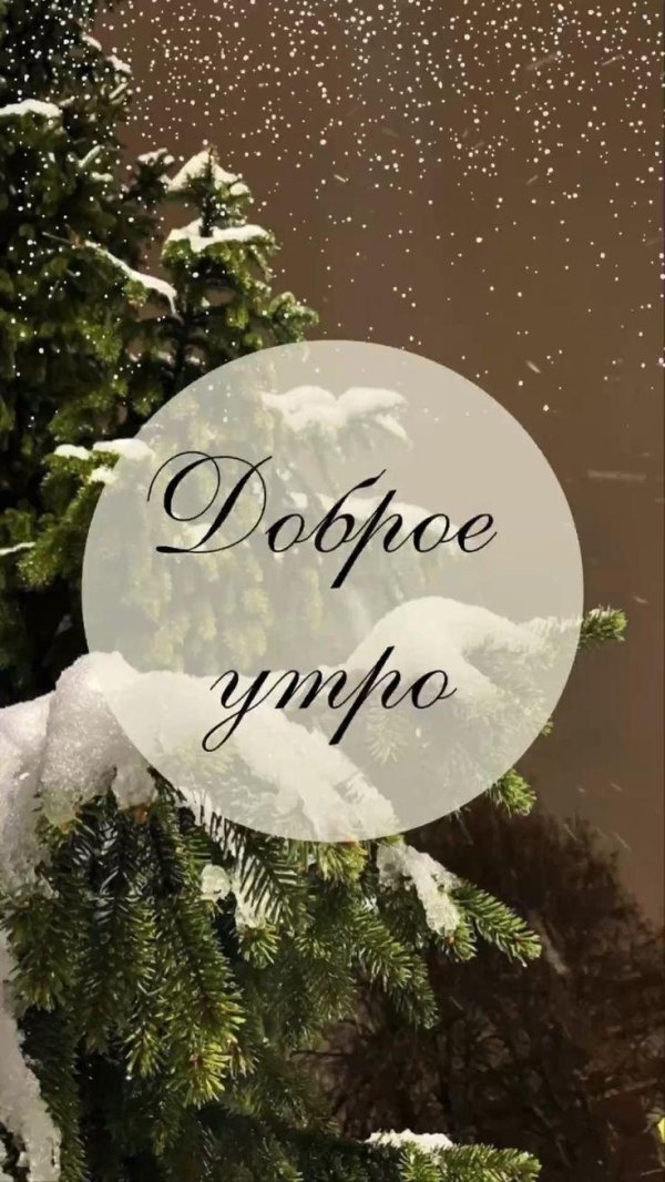 доброе зимнее утречко