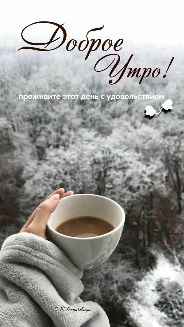 доброго утра снежного