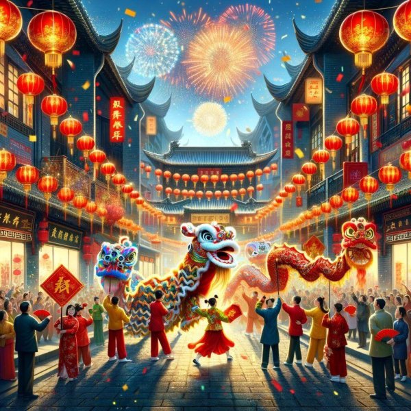празднование китайского нового года