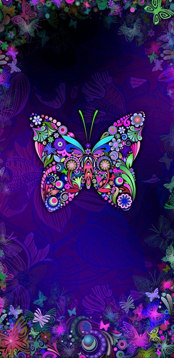 красивый фон с бабочками