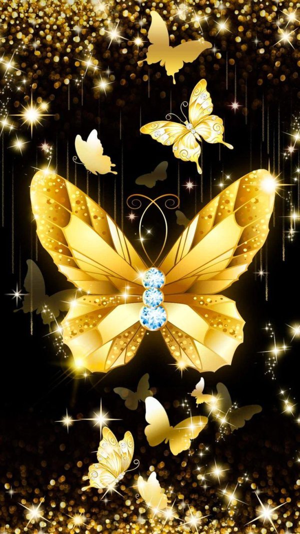 gold butterfly