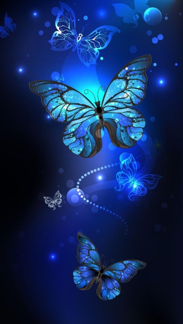 светящиеся бабочки