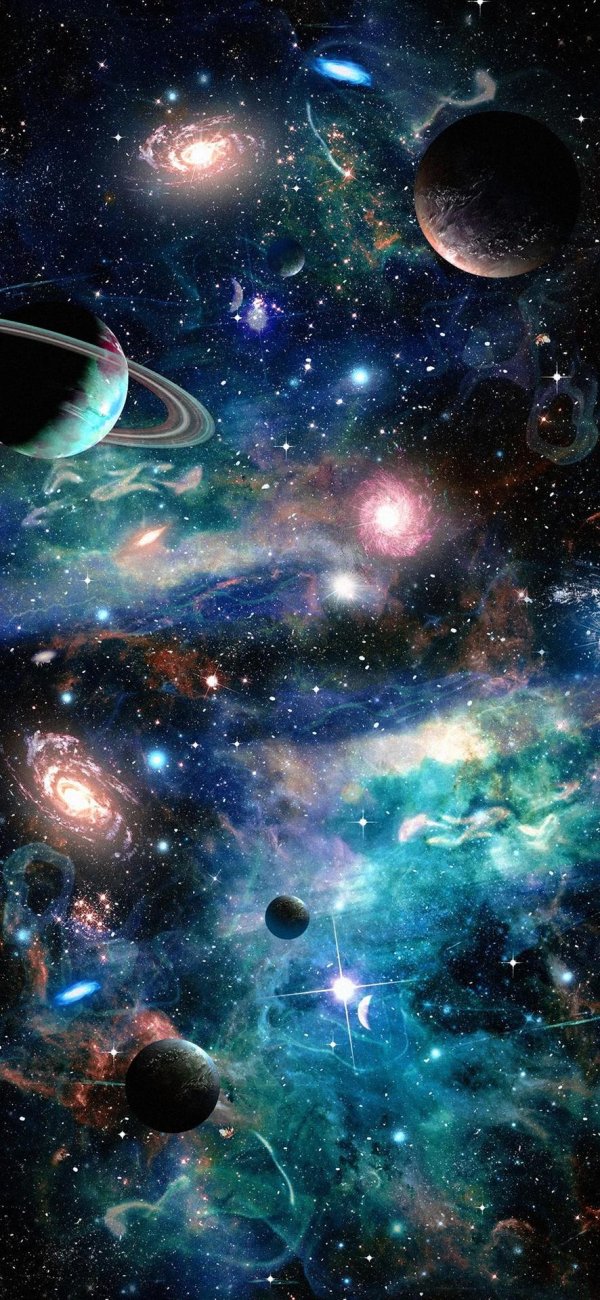 картина космоса с планетами