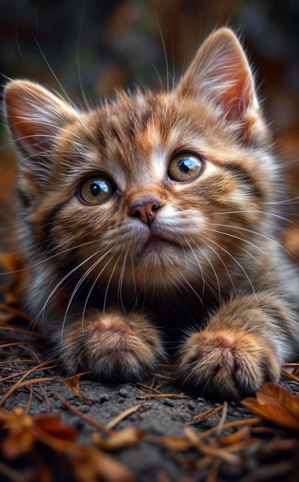 котенок красивый