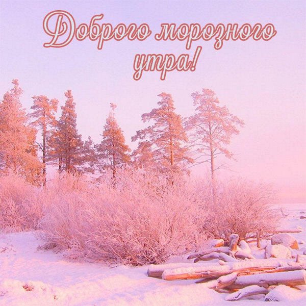 с добрым морозный утром
