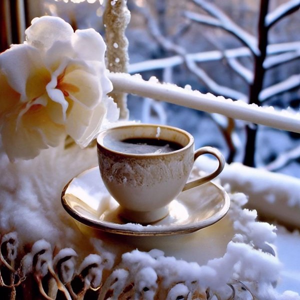 кофе зима