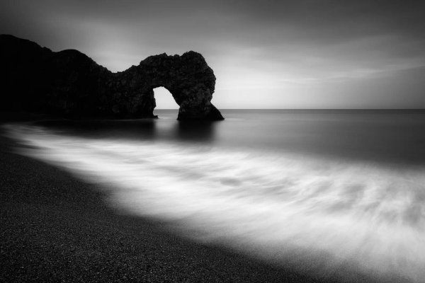 чёрно белый пейзаж