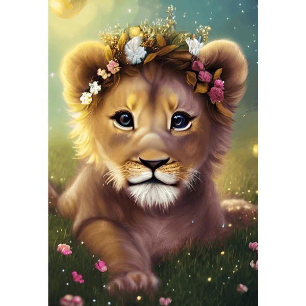 рисунок львенок