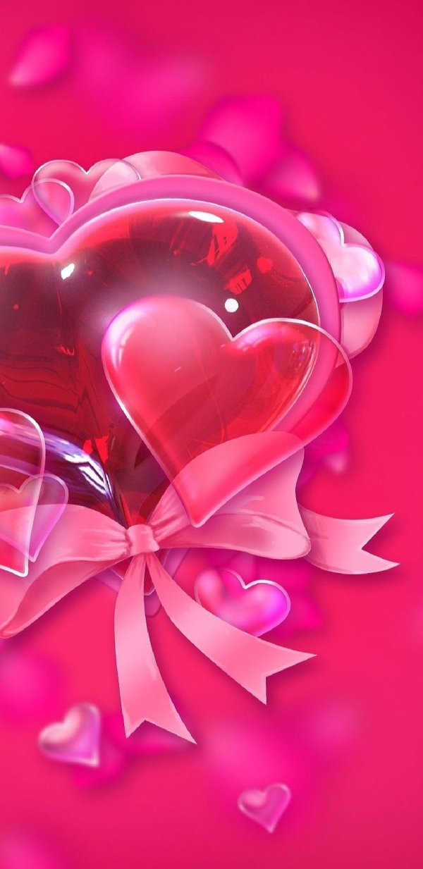 розовая валентинка